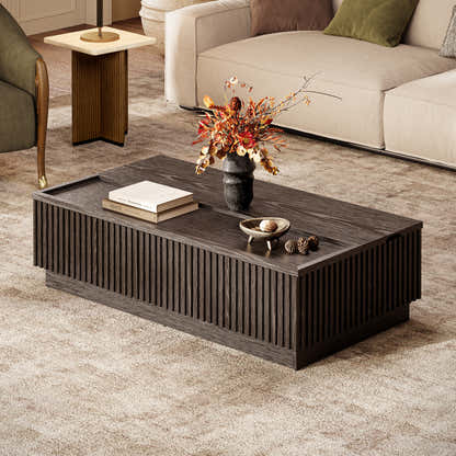 Avery Oak Lift-Top Storage Coffee Table 52"W