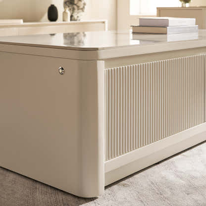 Celia Burnt Stone Coffee Table 47"