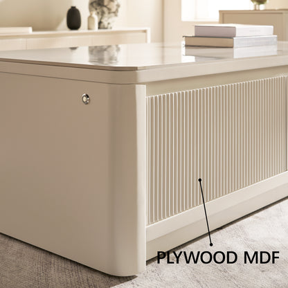 Celia Burnt Stone Coffee Table 47"