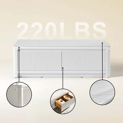 Celia Burnt Stone Coffee Table 47"