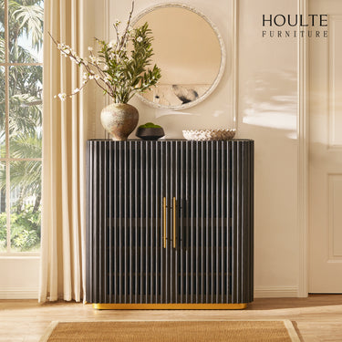 Holton 47"H Eichenholz-Aufbewahrungsschrank