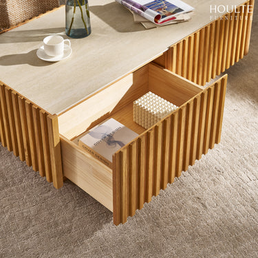 Rechteckiger Couchtisch Isla aus Eiche, 119 cm