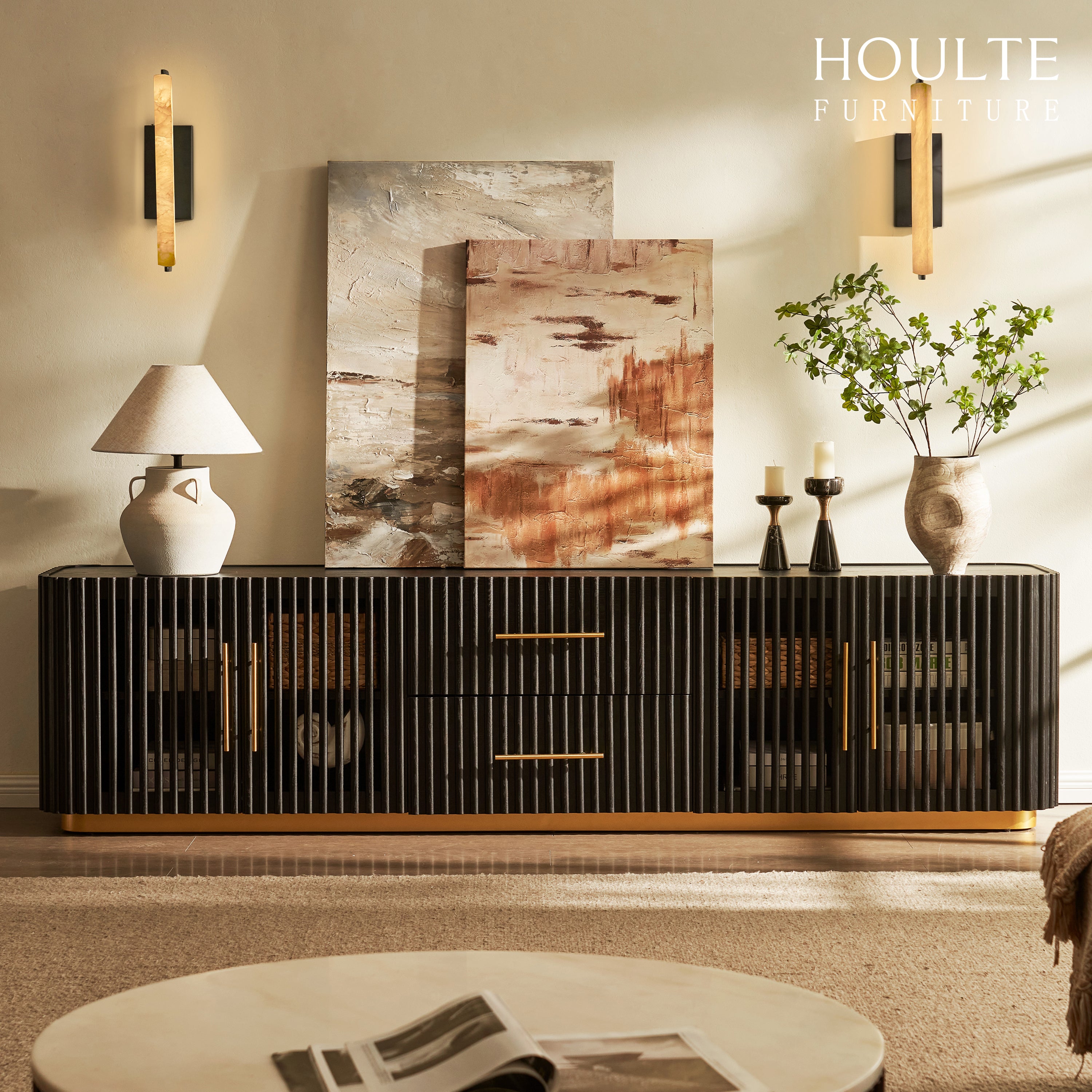 Holton Oak Medienkonsole, 94 Zoll breit