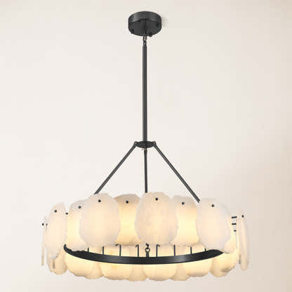 Moira Alabaster Round Chandelier 32"D