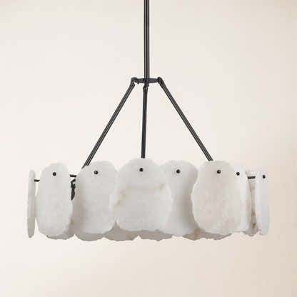 Moira Alabaster Round Chandelier 24"D