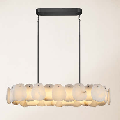 Moira Alabaster Oval Chandelier 43"W