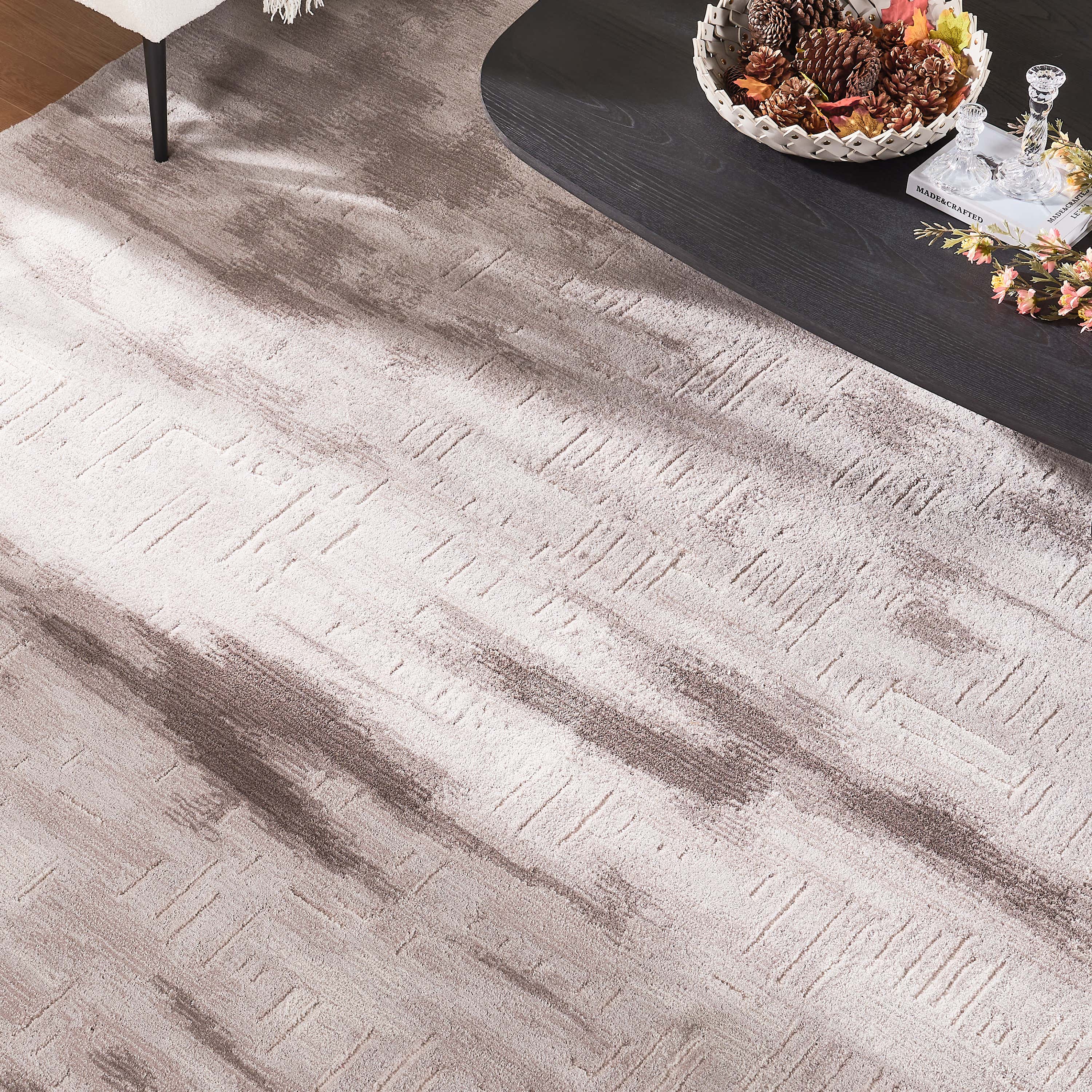 Marlow Etched Wool-Blend Rug