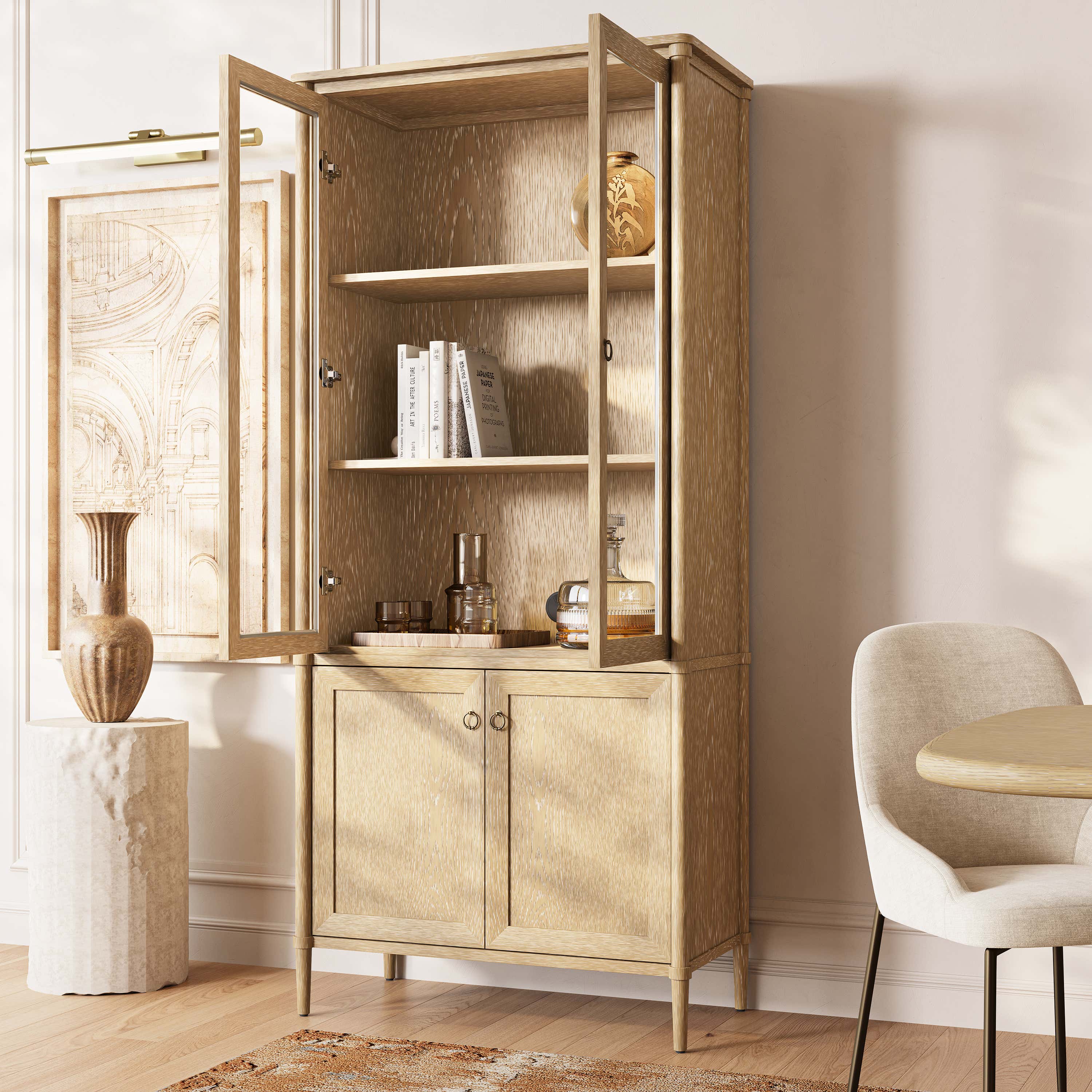 Maison Bookcase with Cabinet