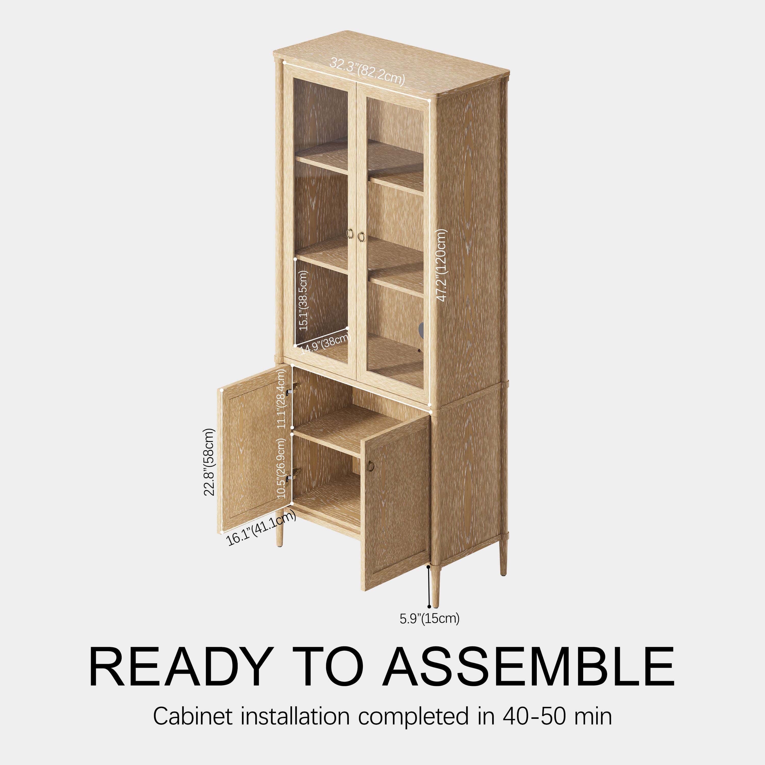Maison Bookcase with Cabinet
