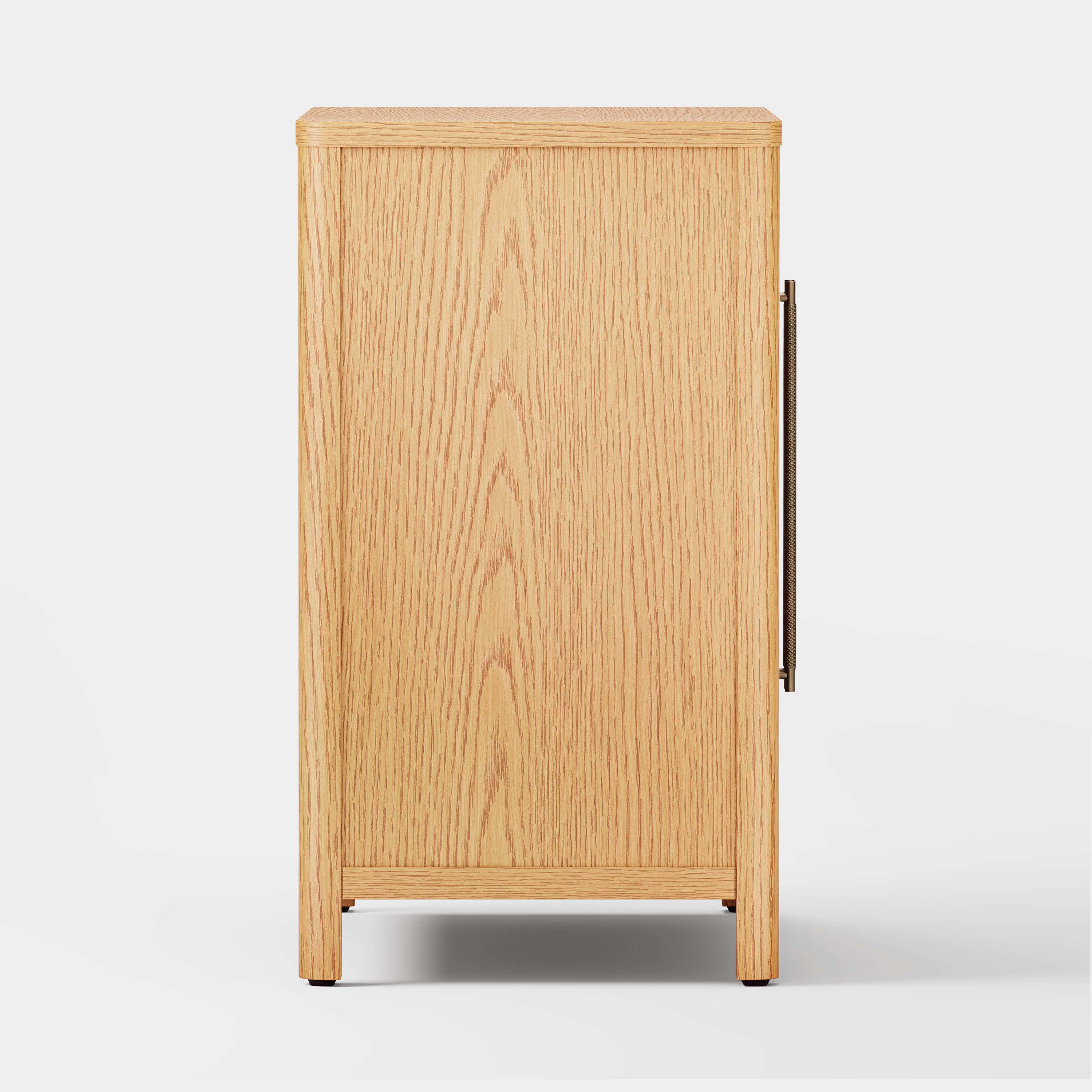 Arden Cane 32“ Oak Storage Cabinet