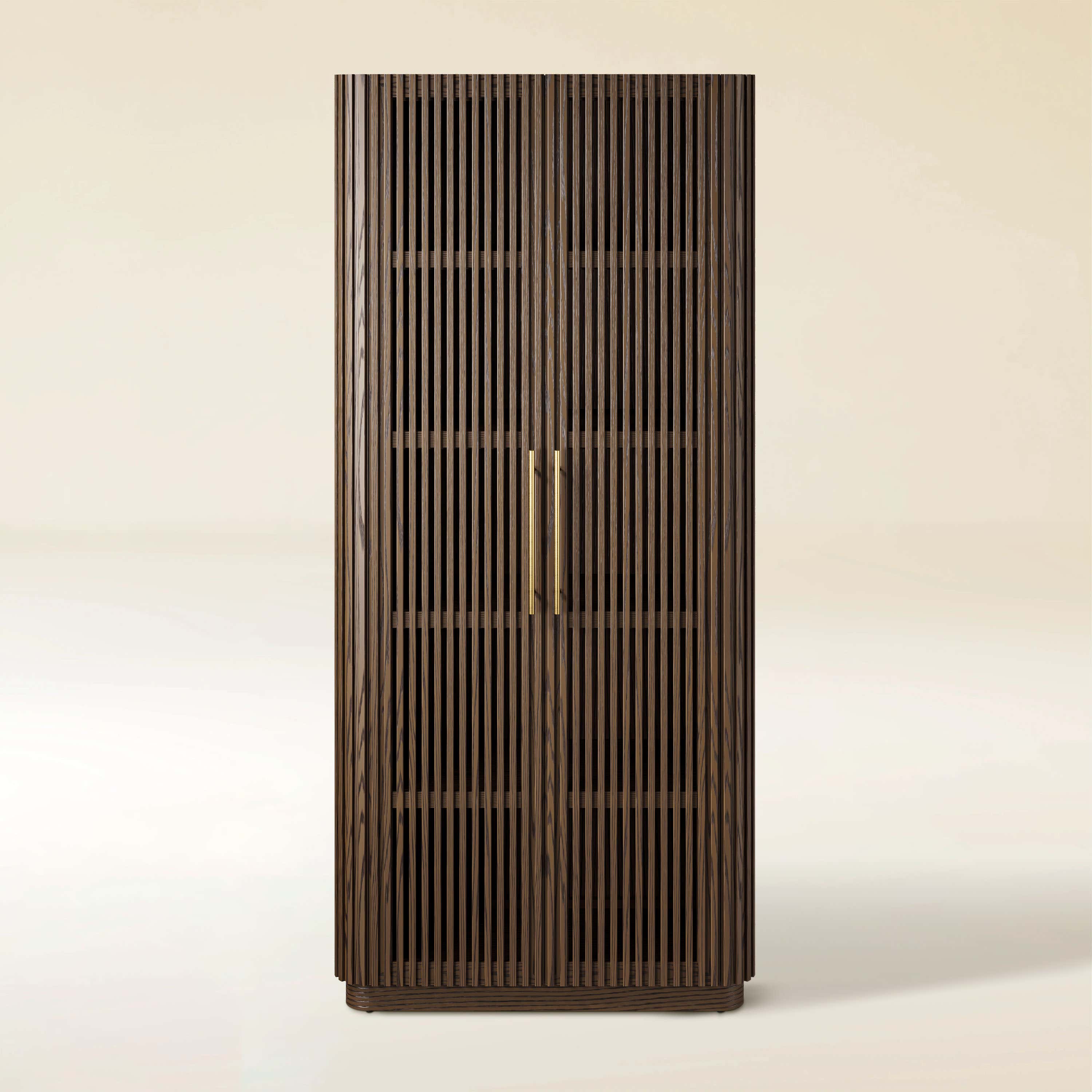 Marais Oak 89" Tall Storage Cabinet