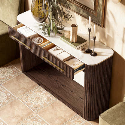 Riley Sintered Stone Console Table 47"W