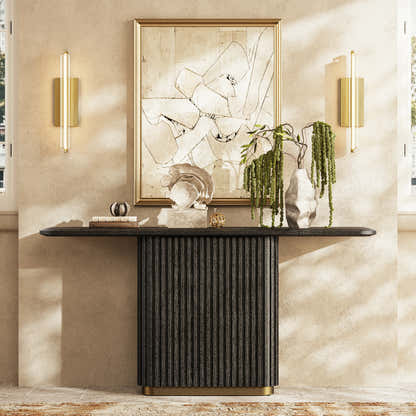 Holton Pedestal Console Table 60"