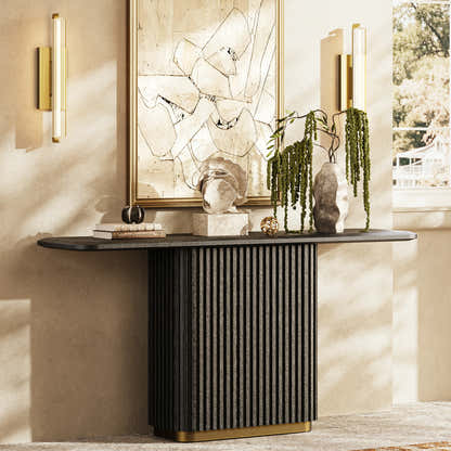Holton Pedestal Console Table 60"