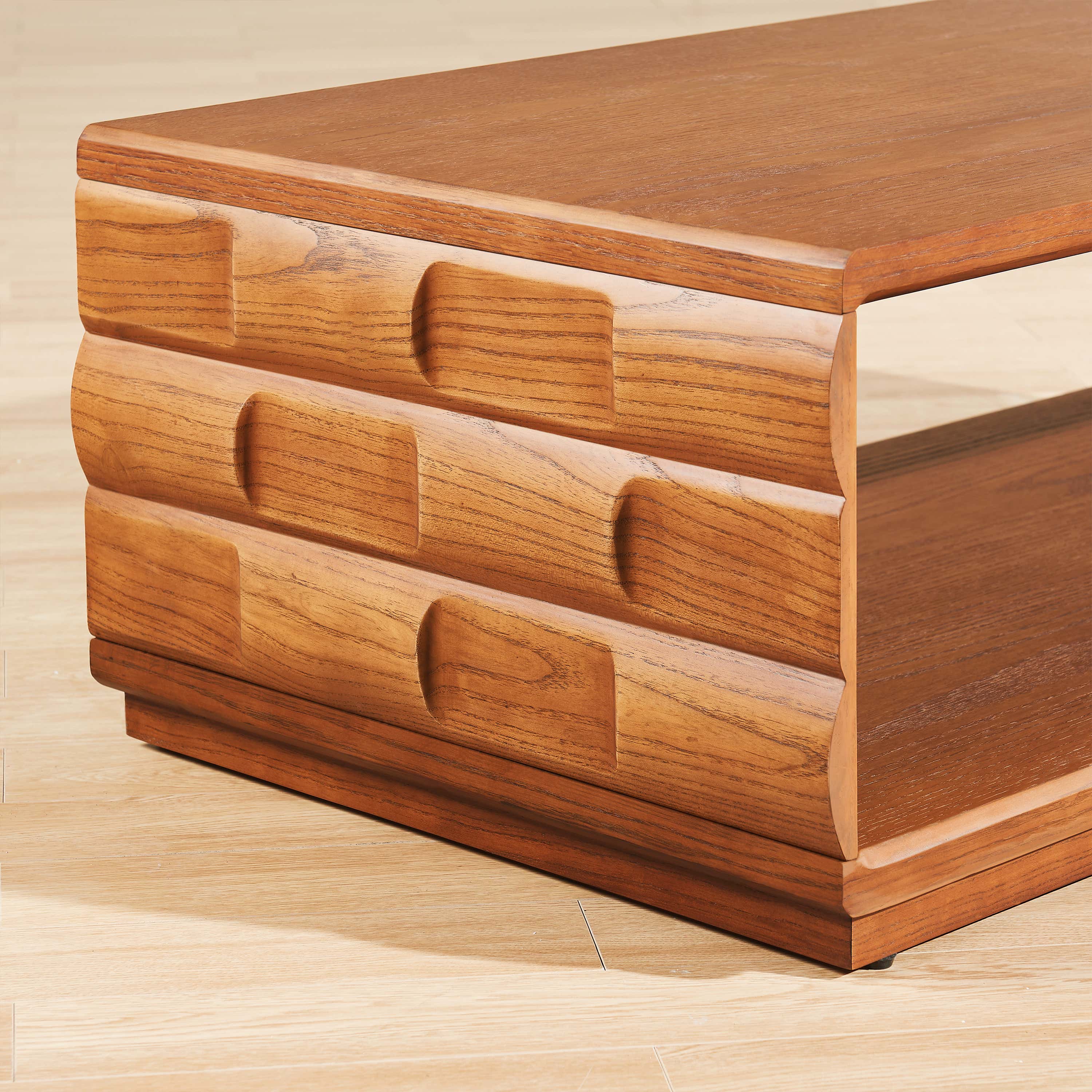 Terra Cube Emboss Coffee Table 46”