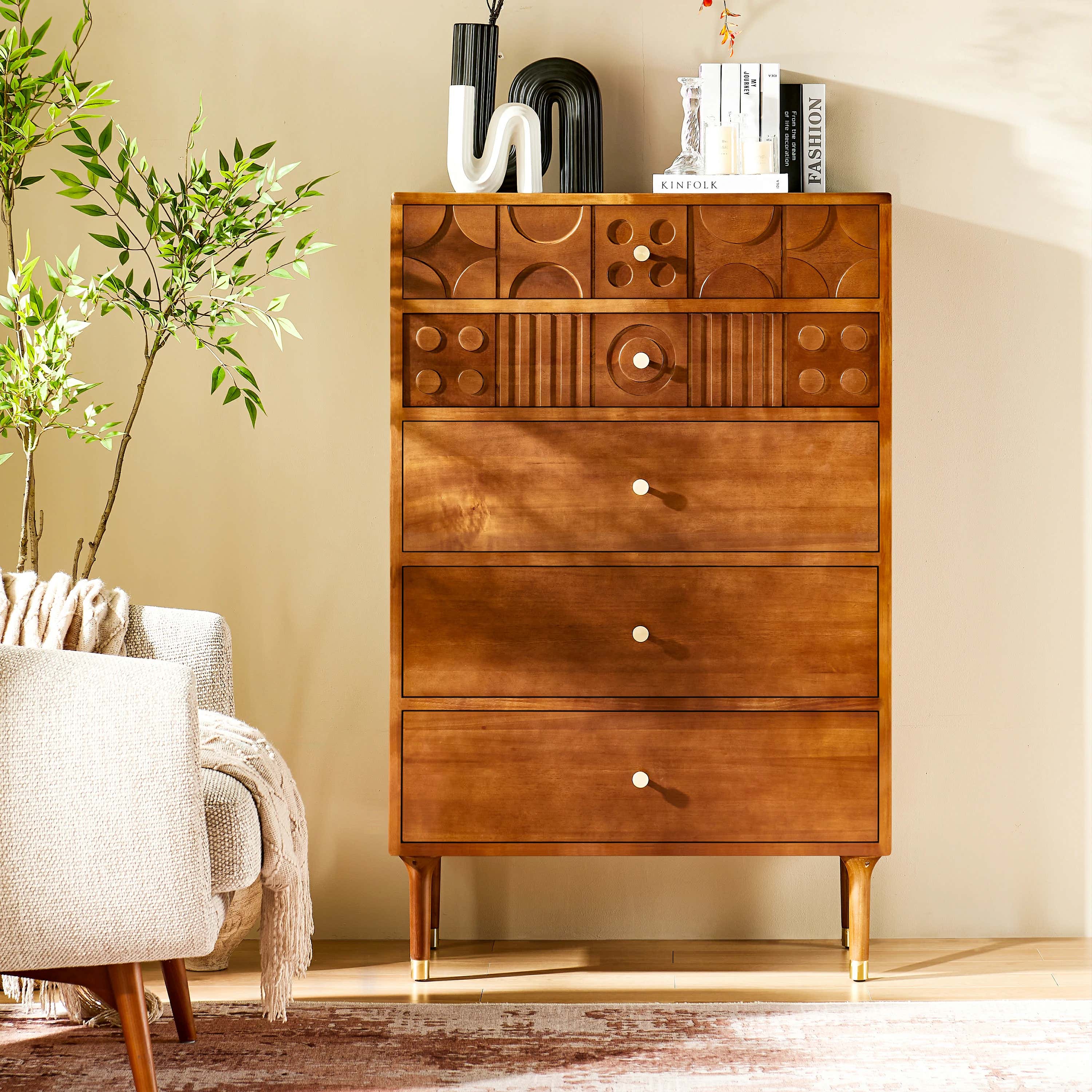 Rive Gauche Oak Drawer 31"W