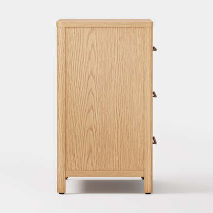 Arden Cane 32" Oak 3-Drawer Chest