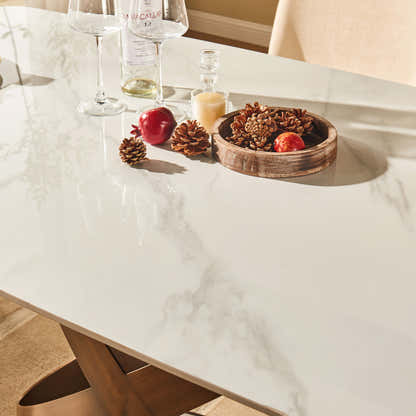 Koda Sintered Stone Rectangular Dining Table 71"