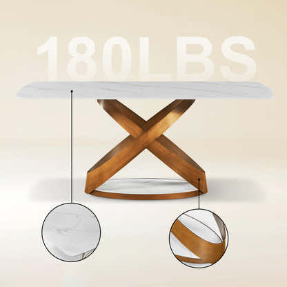 Koda Sintered Stone Rectangular Dining Table 71"