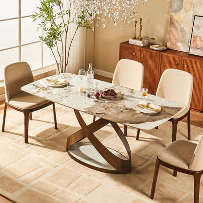 Koda Sintered Stone Rectangular Dining Table 71"