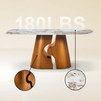 Synergy Sintered Stone Rectangular Dining Table 71"