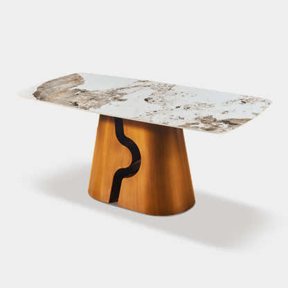 Synergy Sintered Stone Rectangular Dining Table 71"