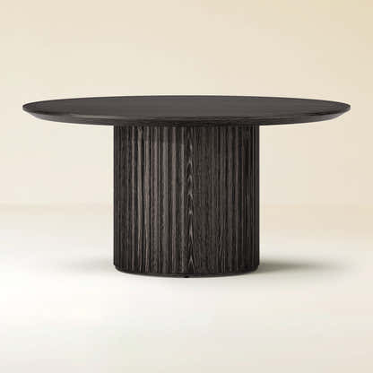 Aurelius Fluted Round Dining Table 60"W