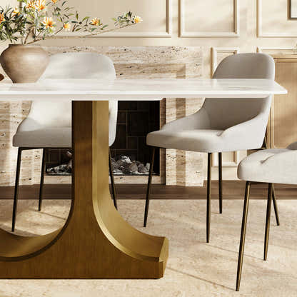 Calder U-Shape Dining Table 84"