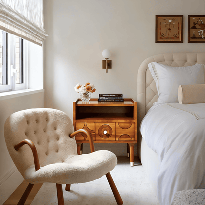 Rive Gauche Oak Nightstand 20"W