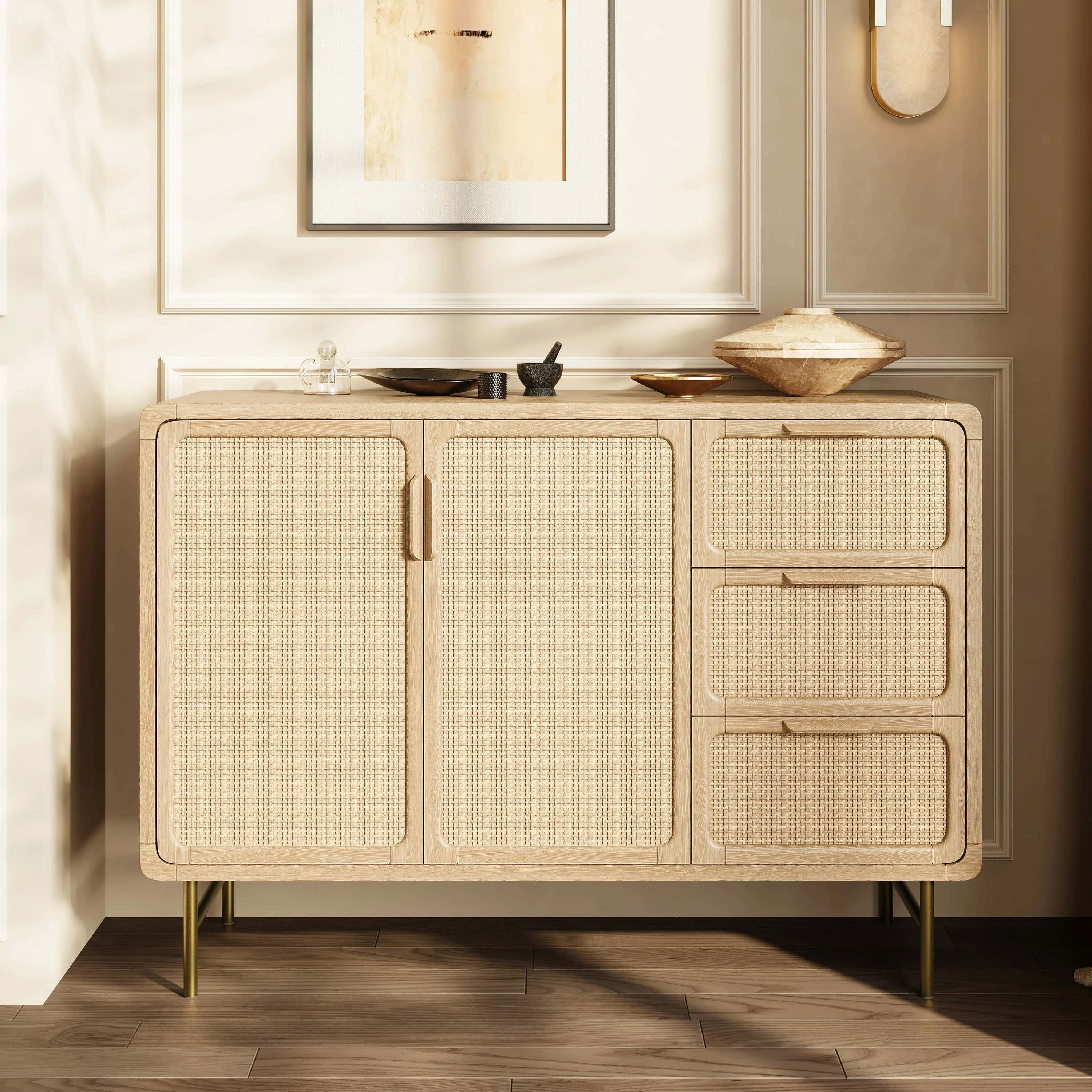 Ventura Rattan Sideboard 50"W