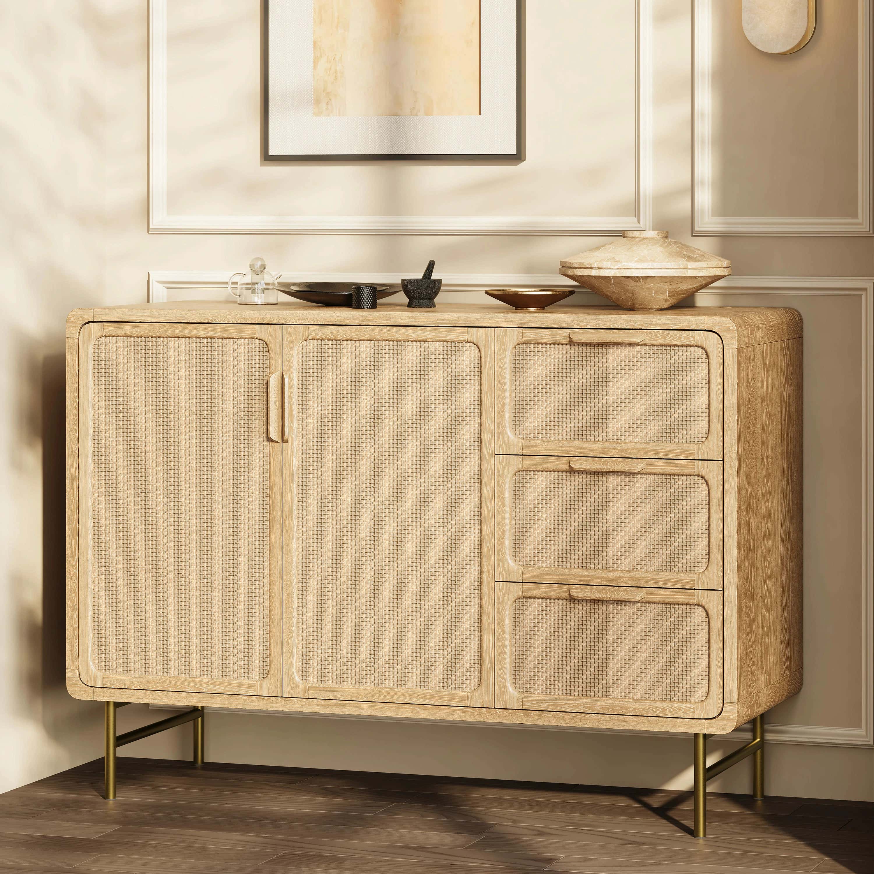 Ventura Rattan Sideboard 50"W