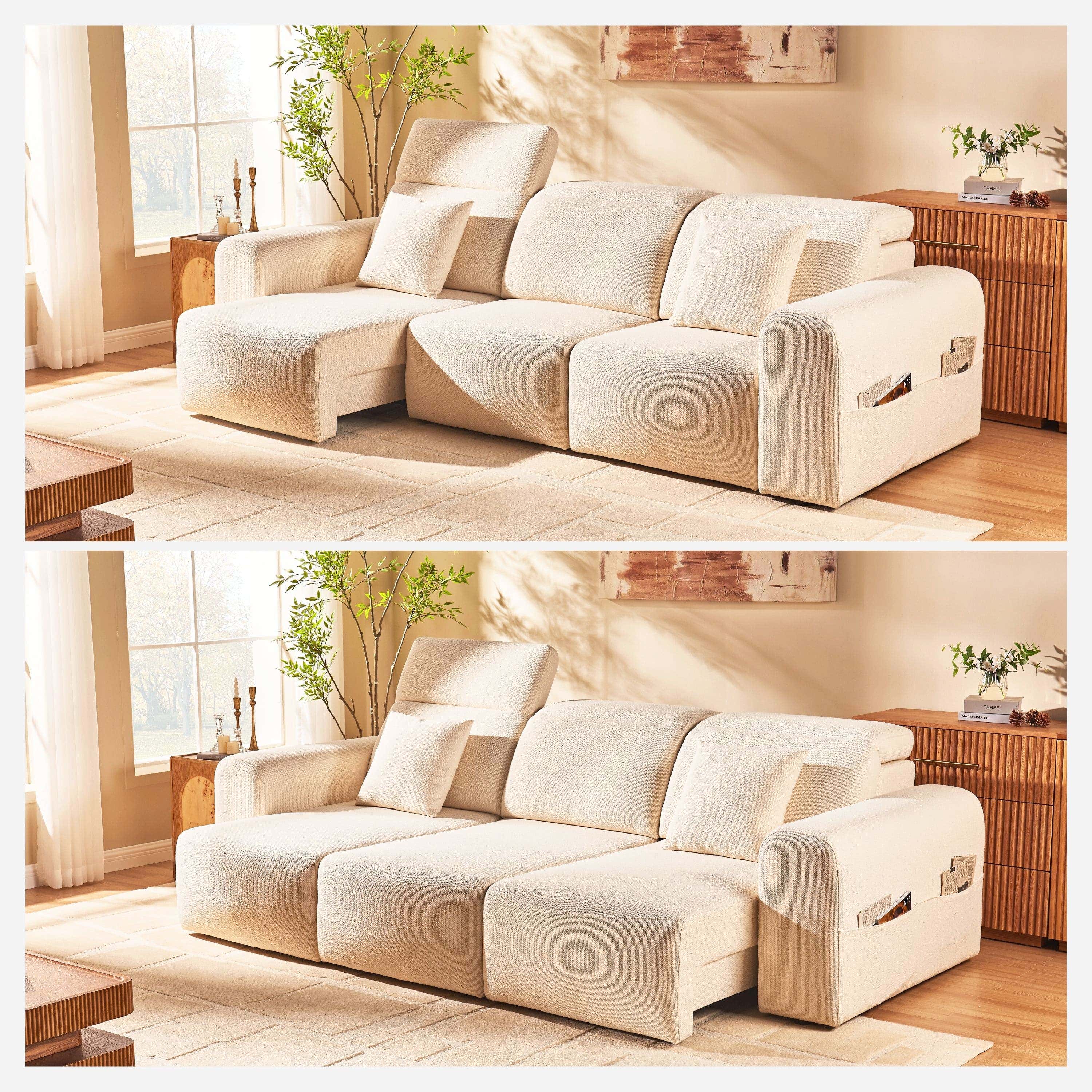 Elara Arched 110" Modular Electric Recliner Sofa