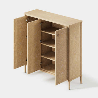 Maison Oak Shoe Storage Cabinet