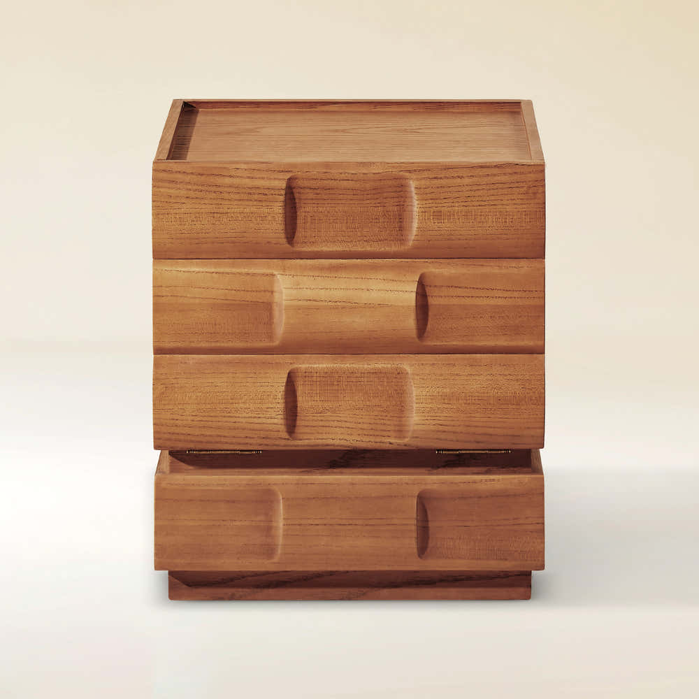 Terra Cube Emboss Nightstand 18”