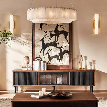 Marais Oak Media Console 78"