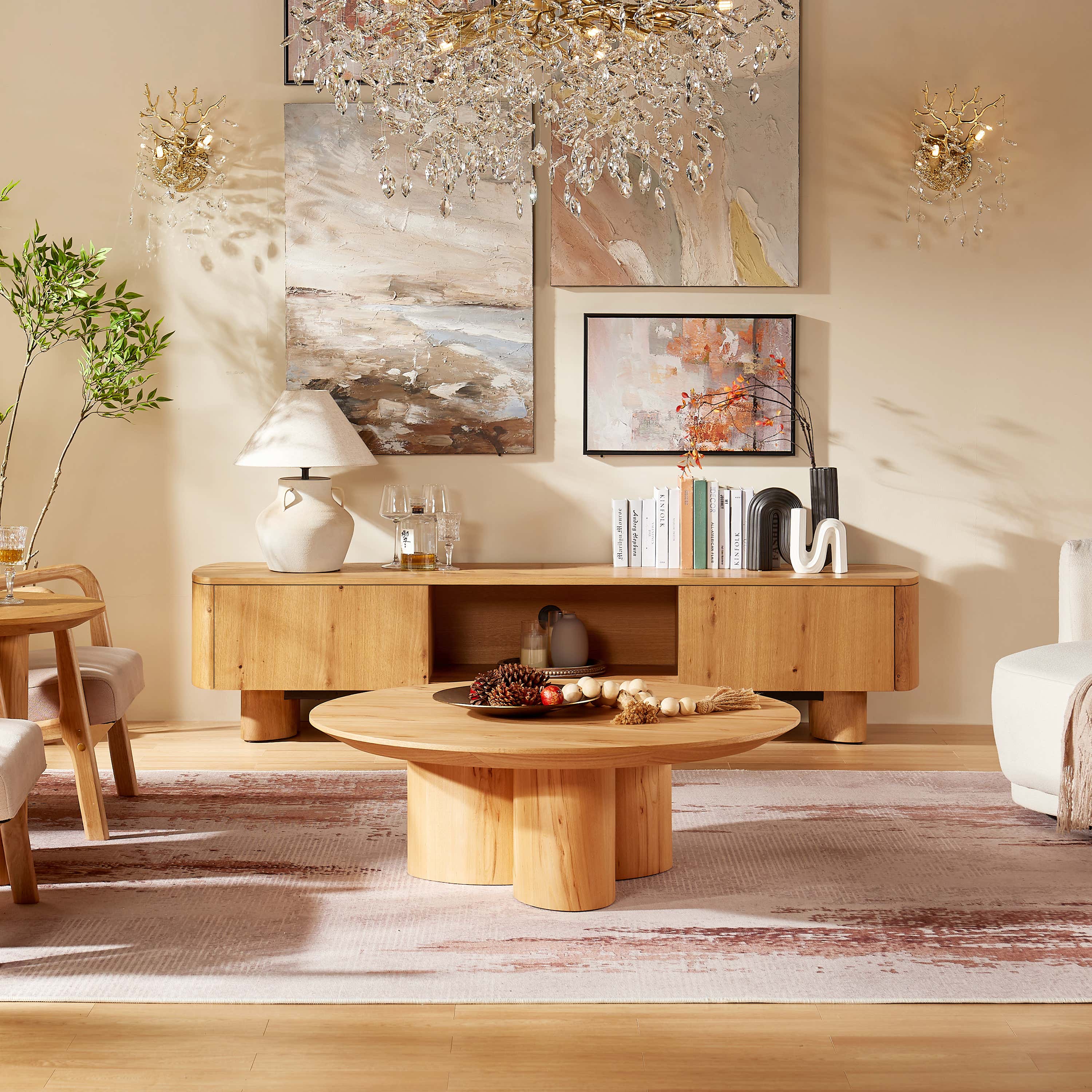 Trefoil Media Console 78"