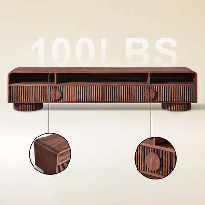 Doric Media Console 83"W