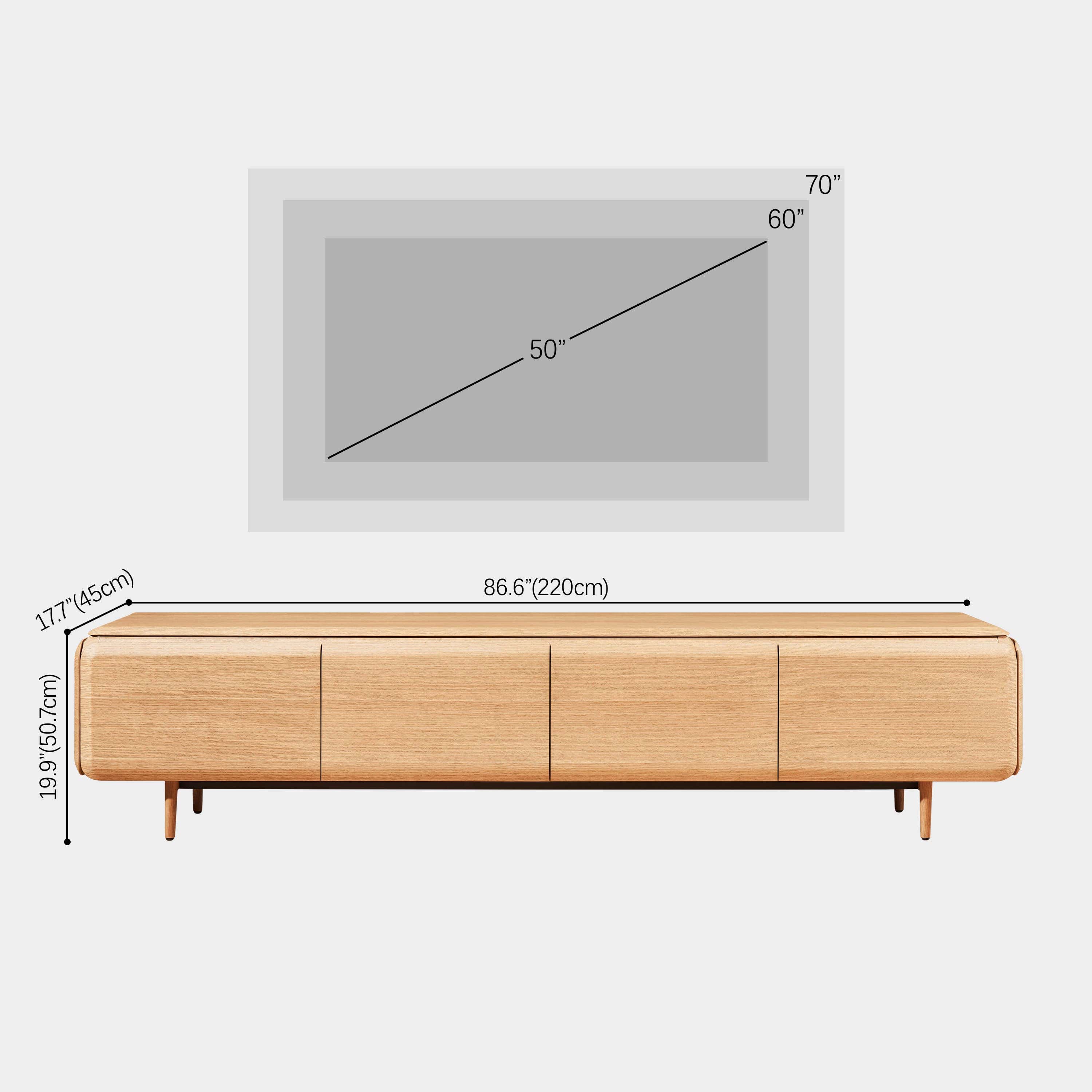 Dolmen Media Console 86"