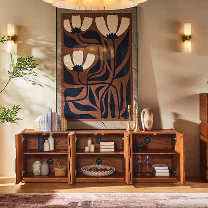 Terra Cube Emboss  Media Console 71”