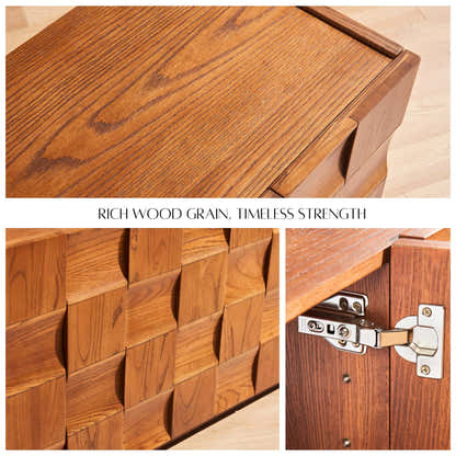 Terra Cube Emboss  Media Console 71”