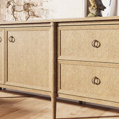 Maison Oak Media Console 84"
