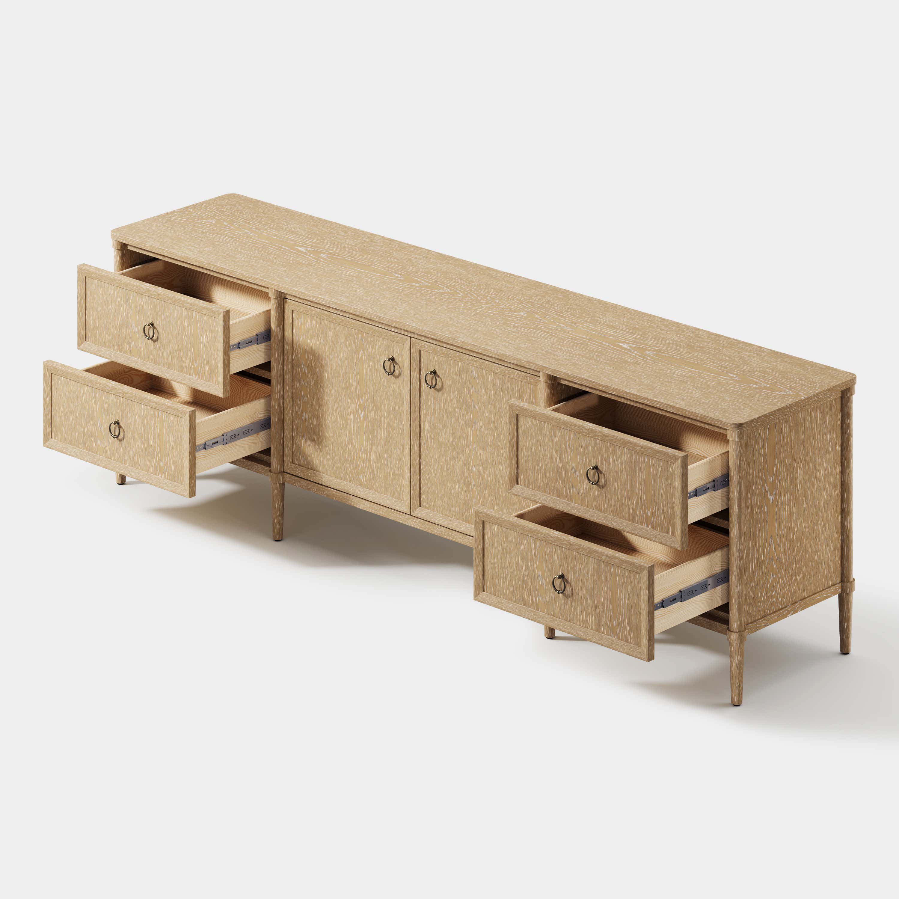 Maison Oak Media Console 84"