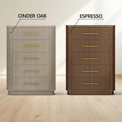 Sinclair Fluted 5-Drawer Chest 39"W