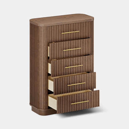 Sinclair Fluted 5-Drawer Chest 39"W