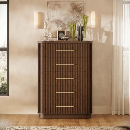 Sinclair Fluted 5-Drawer Chest 39"W