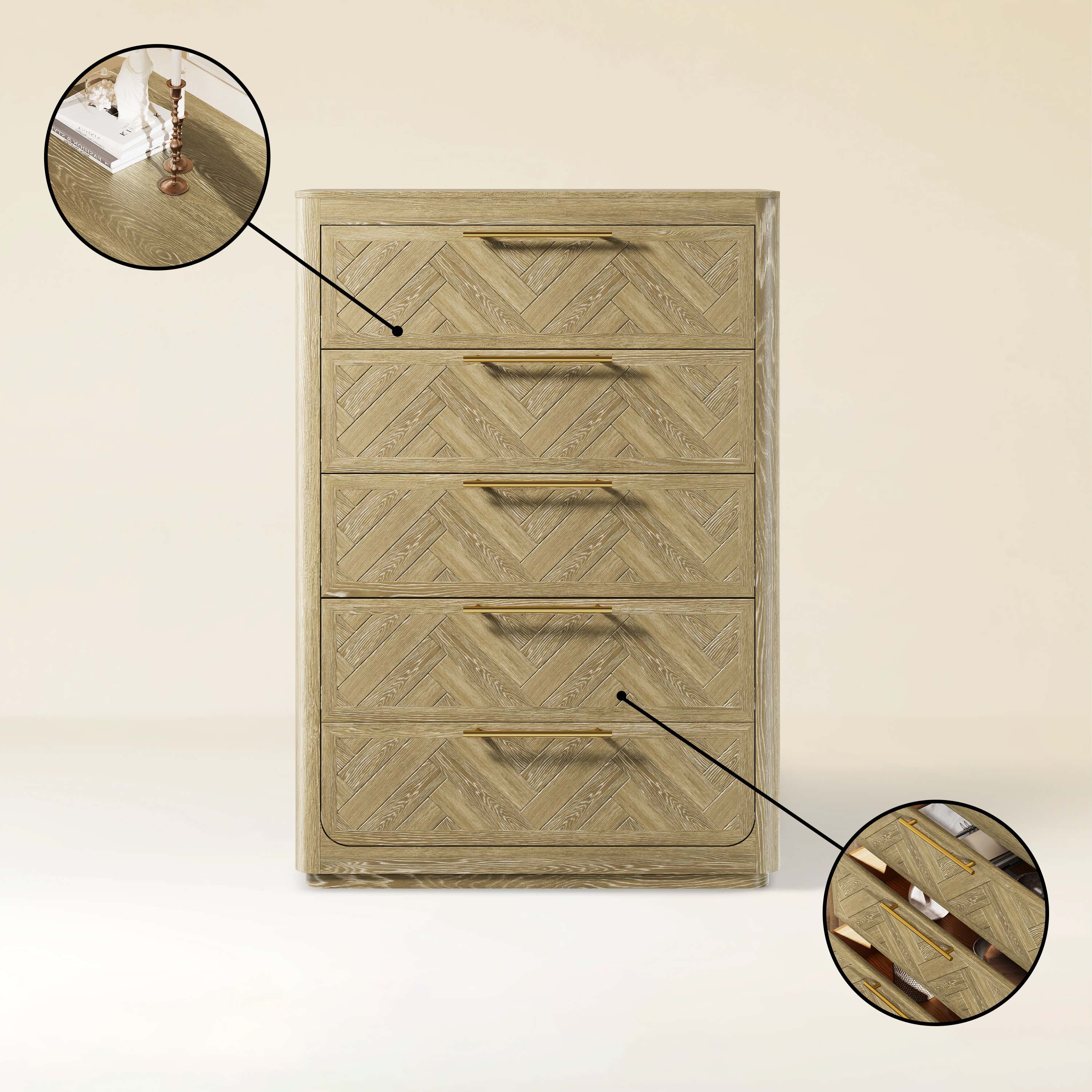 Ridgemont 5-Drawer Chest 36" W
