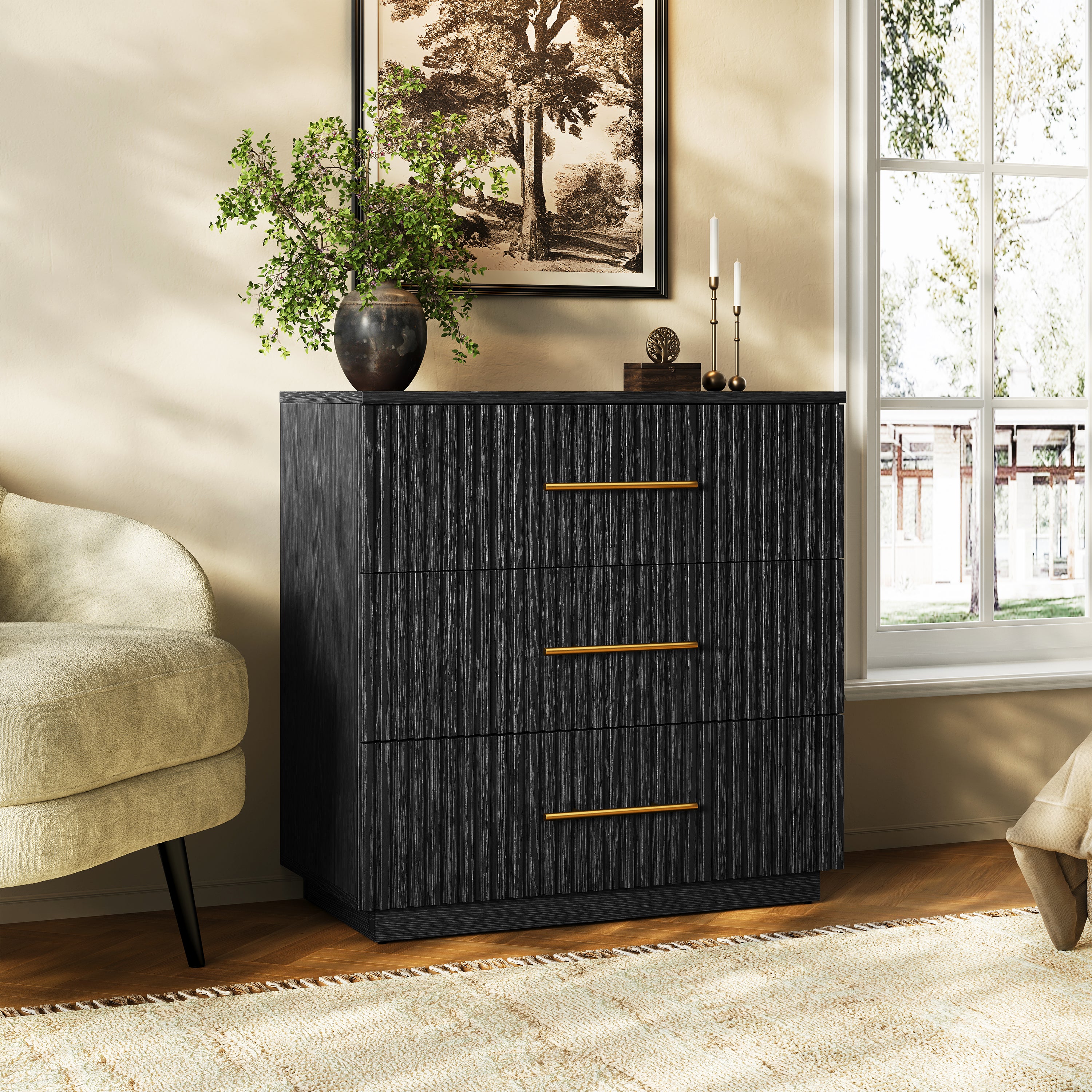 Holt 126" Oak 12-Drawer Chest(Set of 4)