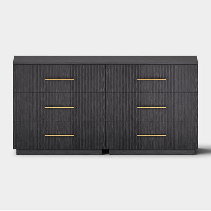 Holt 63“ Oak 6-Drawer Chest(Set of 2)