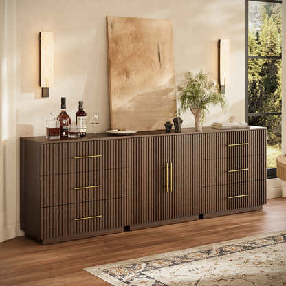 Holt Oak Modular Media Console (Set of 3)