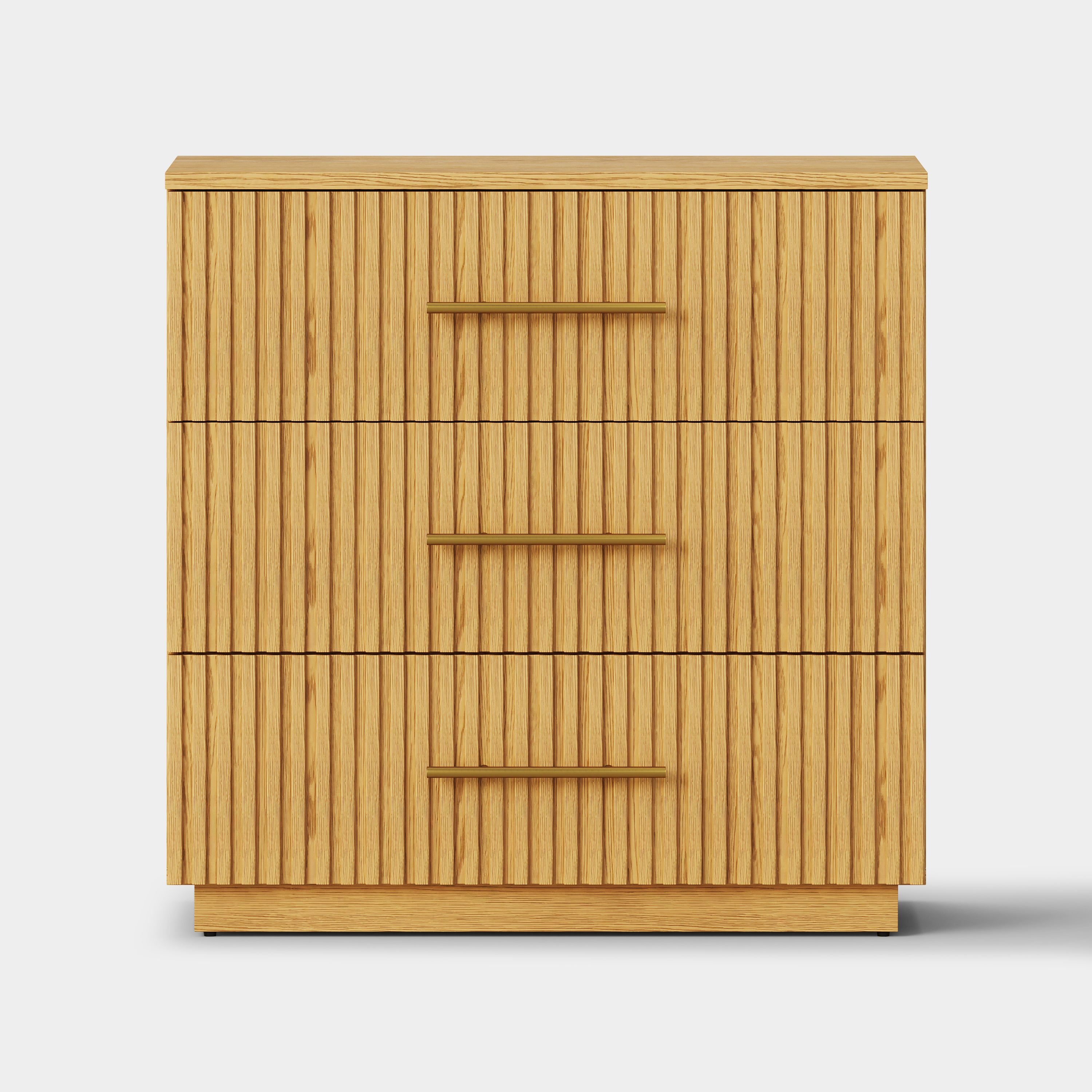 Holt 95" Oak 9-Drawer Chest(Set of 3)